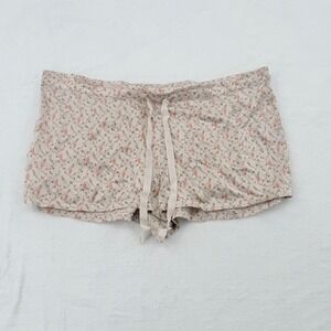 Victoria's Secret Silk Pajama Shorts Womens Medium Tan Owl NWT Luxury Sleepwear
